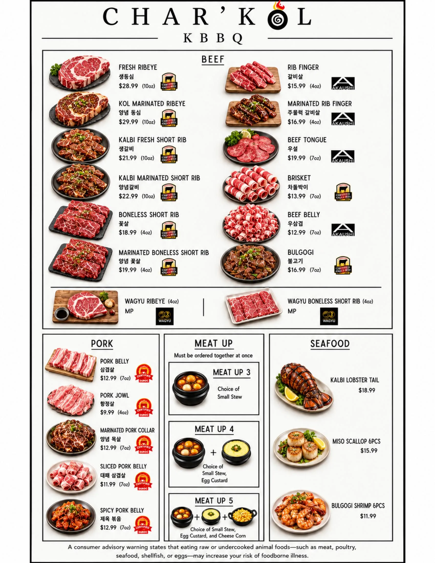 Dine-in menu page 3