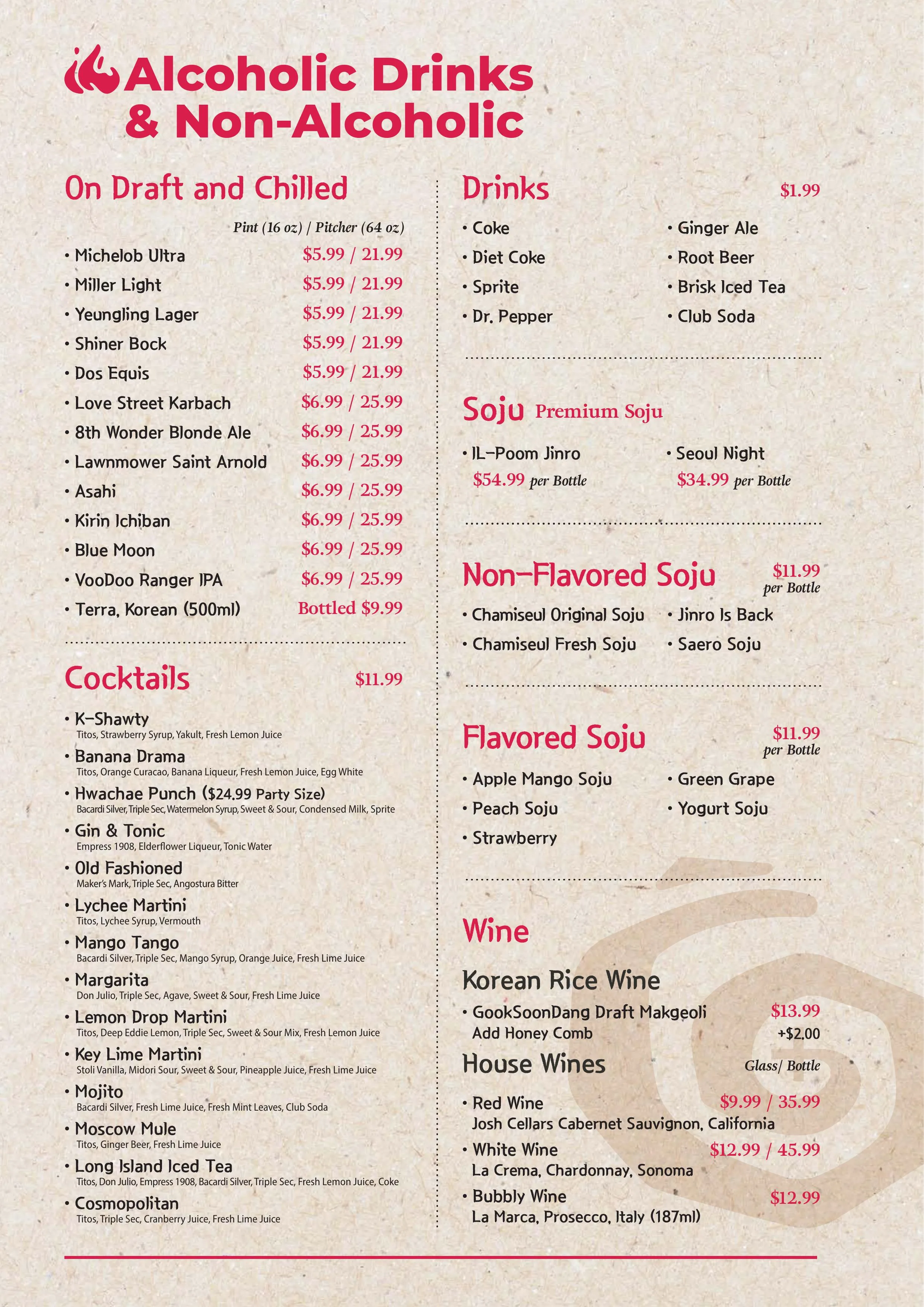 Menu page 8